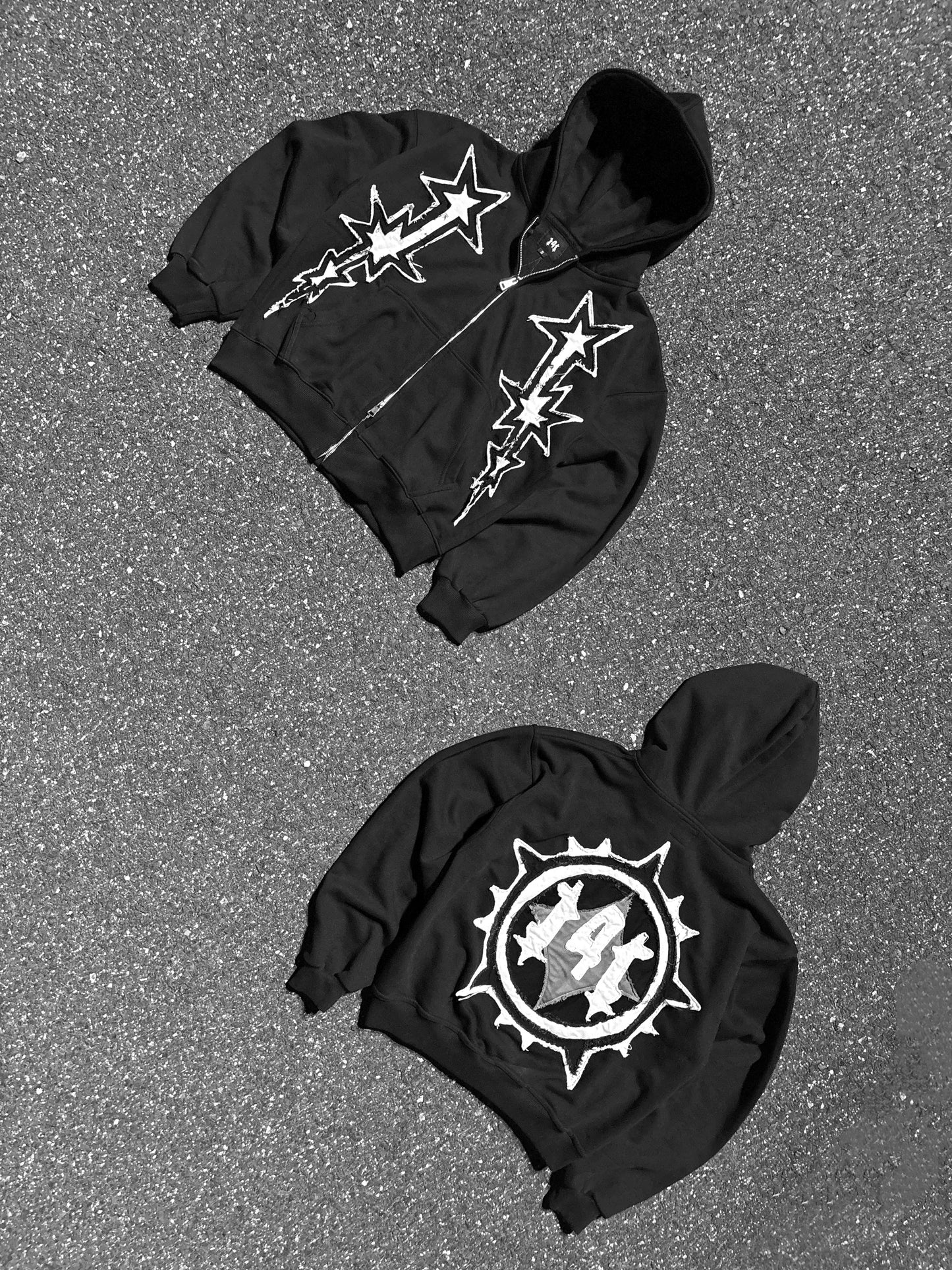 Limitless - Black zip up hoodie